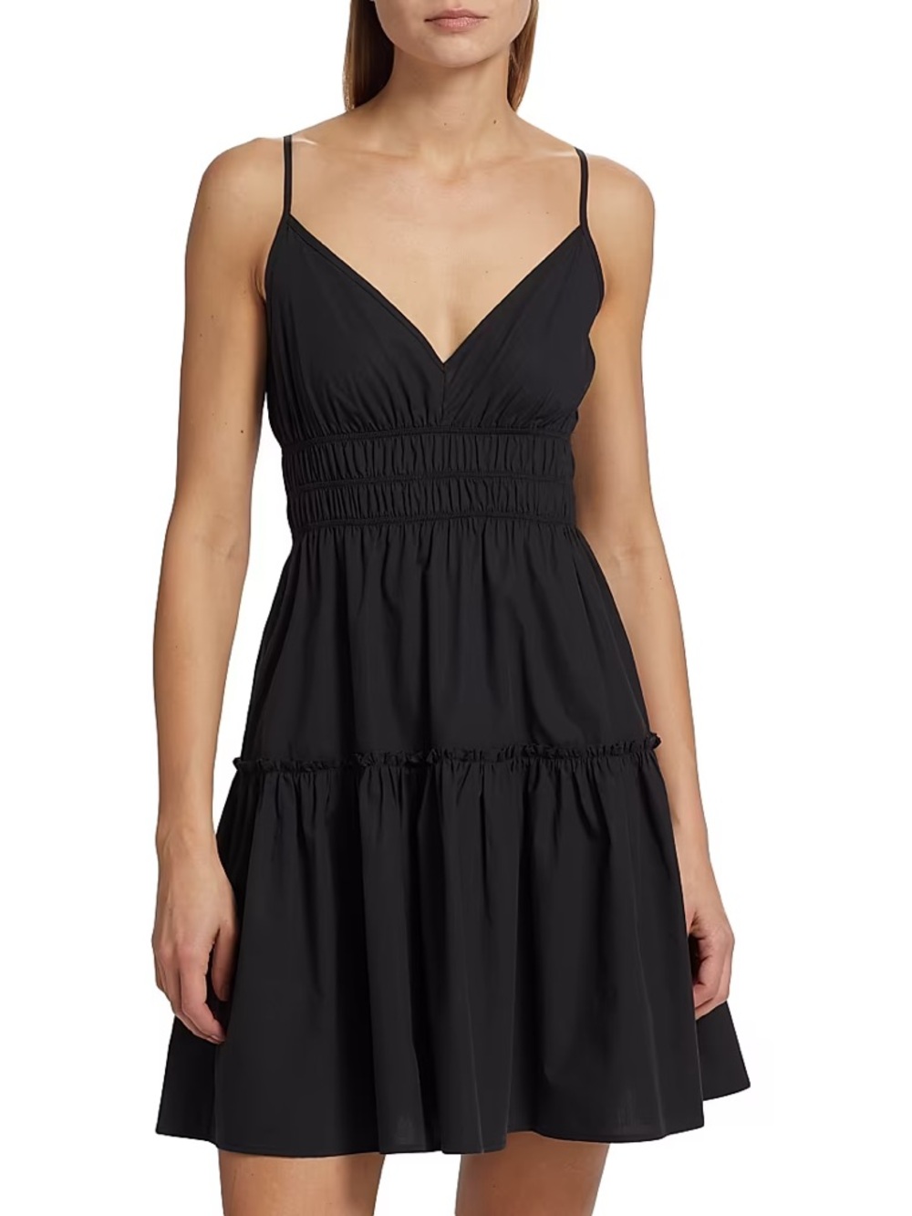 Women’s Rails Black Carmen Sleeveless Cotton-Blend Dress Size Small